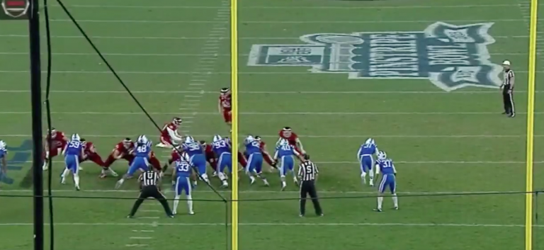 Duke beats Indiana on controversial field goal at Pinstripe Bowl