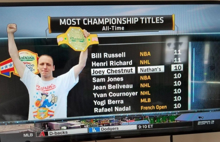 The Morning Dump: Joey Chestnut won his 10th title and is now one of America’s greatest “champions”