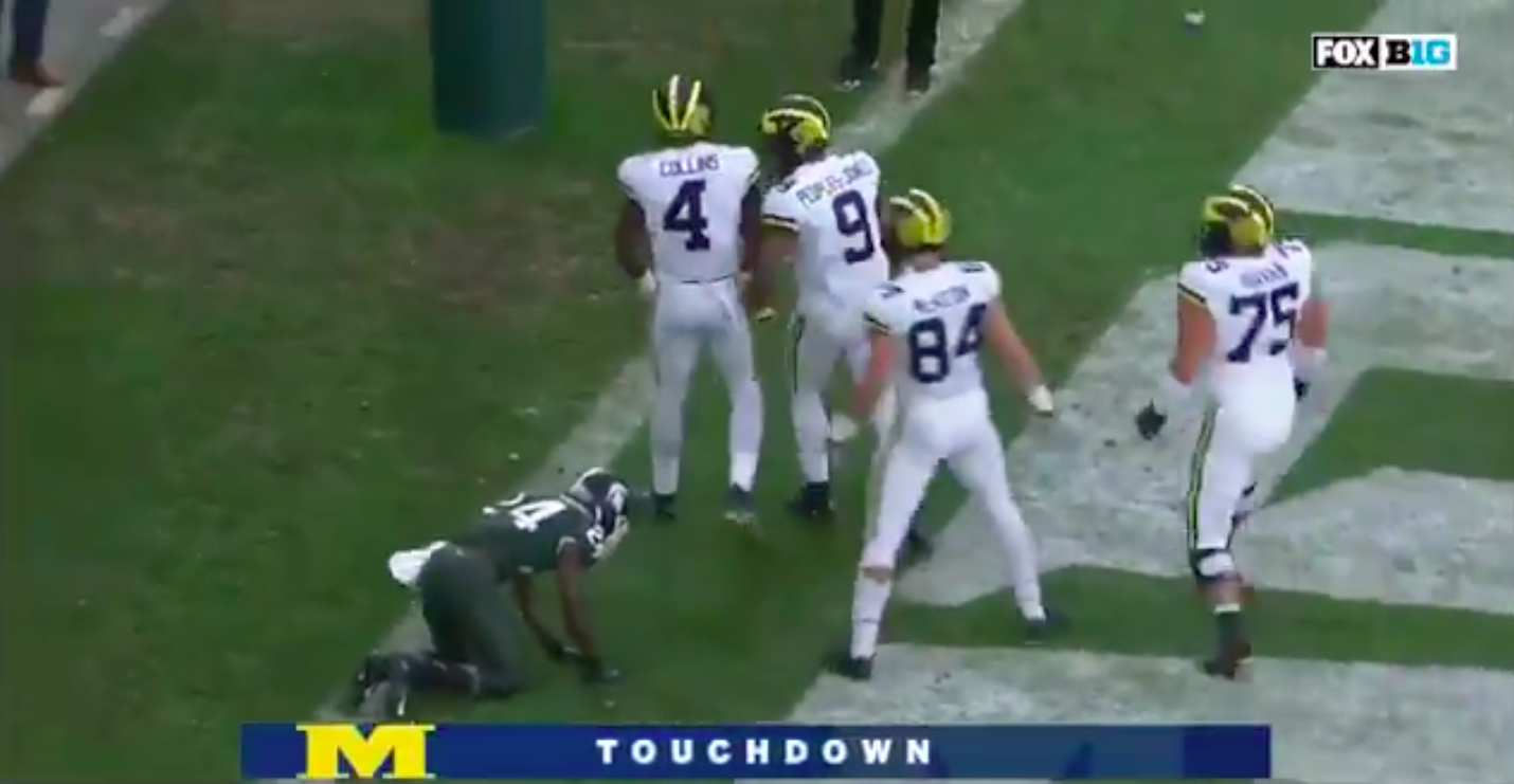 🎥 Michigan gets first passing TD in East Lansing since 2011