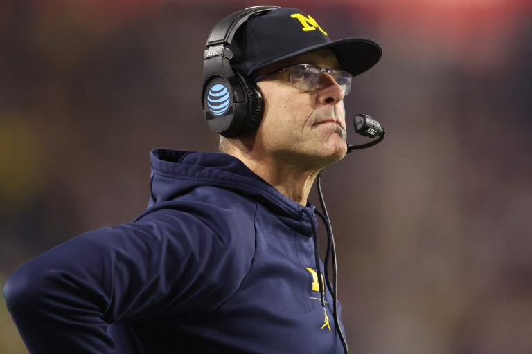Michigan head coach Jim Harbaugh