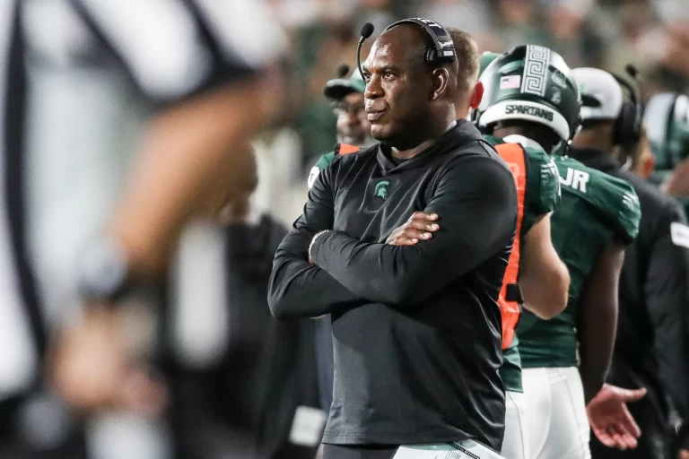 Michigan State football coach Mel Tucker is at the center of a sexual harassment investigation