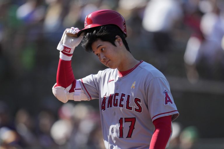 Shohei Ohtani of the Los Angeles Angels