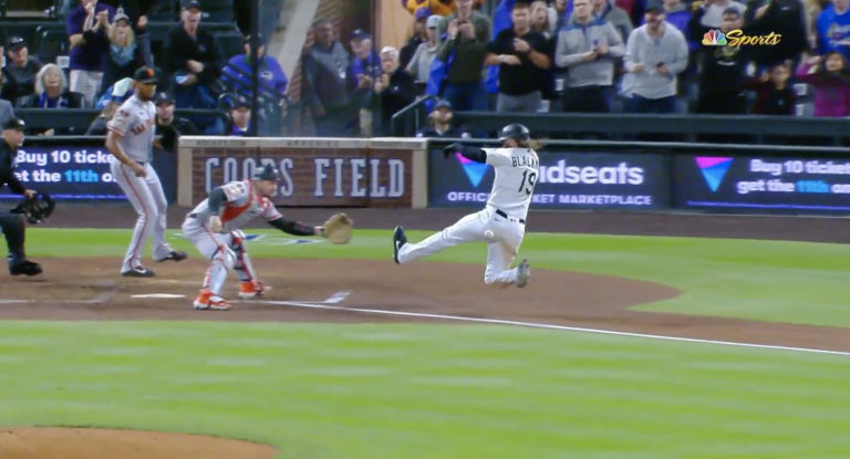 The Giants lost to the Rookies but at least they broke up the no-hitter