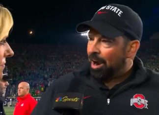 Ryan Day is very upset with Lou Holtz 🥴