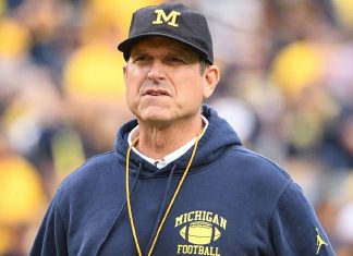 Michigan and Jim Harbaugh accept the three-game ban as the Big Ten drops their investigation Jim Harbaugh
