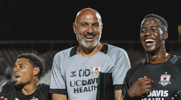 Detroit City FC head coach Danny Dichio