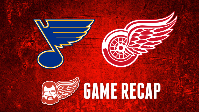 Mulleting over Hockeytown: The Red Wings chase Binnington and rout the Blues 6-1 