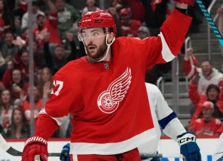 The Red Wings sign Michael Rasmussen to a four-year extension 💵 Michael Rasmussen of the Detroit Red Wings.