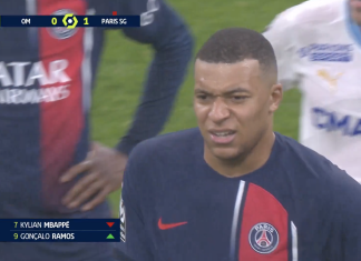 Mbappé wasn’t happy after getting subbed out in the 64′ Kylian Mbappé