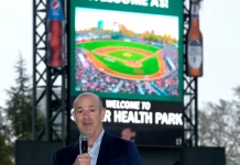The Oakland Athletics file two trademarks ahead of Sacramento move Athletics snake John Fisher