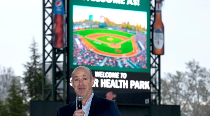 The Oakland Athletics file two trademarks ahead of Sacramento move Athletics snake John Fisher