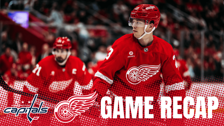Washington Capitals vs. Detroit Red Wings game recap.
