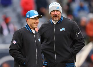 Why Ben Johnson isn’t ready to leave the Lions yet Ben Johnson and Dan Campbell of the Detroit Lions.