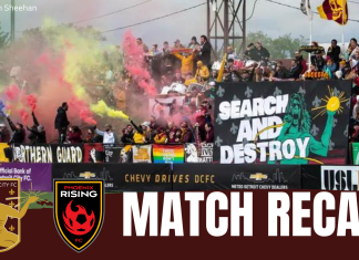 Detroit City FC and Phoenix Rising play to a 1-1 draw Detroit City FC vs. Phoenix Rising