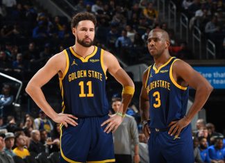 The Warriors are moving on from Klay and Chris Paul Klay Thompson and Chris Paul of the Golden State Warriors.