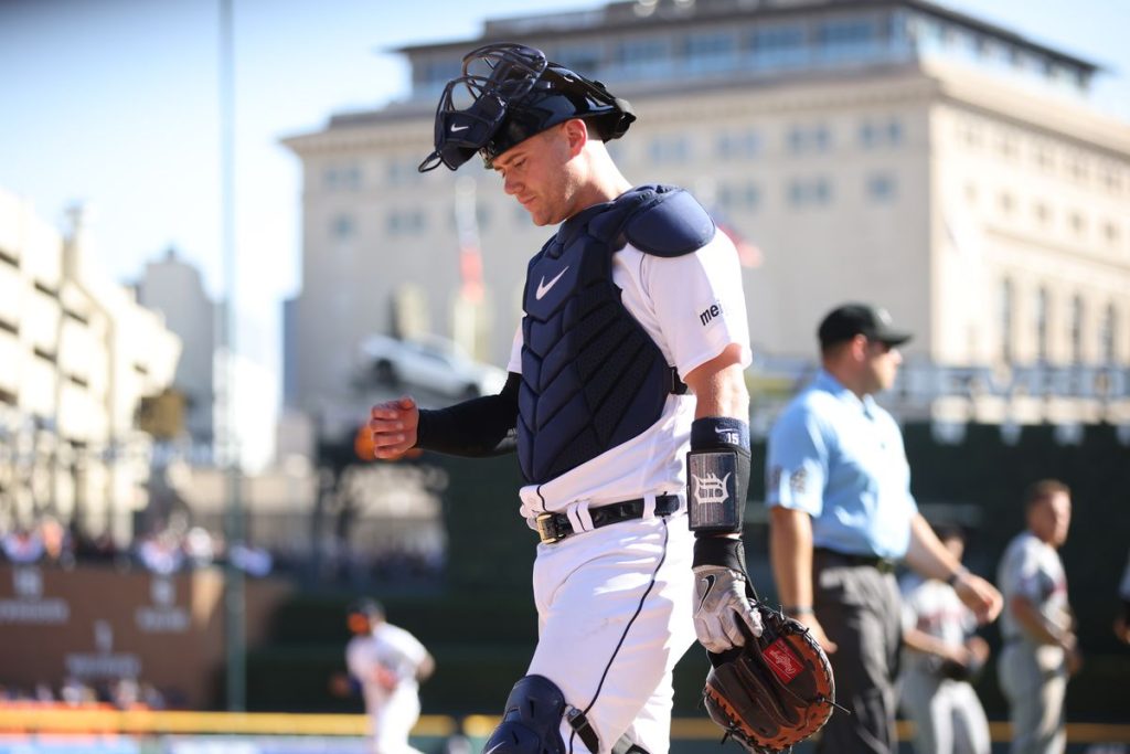 Former Detroit Tigers catcher Carson Kelly.