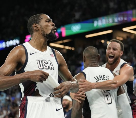 Kevin Durant admits that retirement is on his mind Kevin Durant with Team USA.