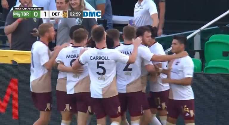 Detroit City FC Triumphs Over Tampa Bay With “Rowdy” Second Half Performance