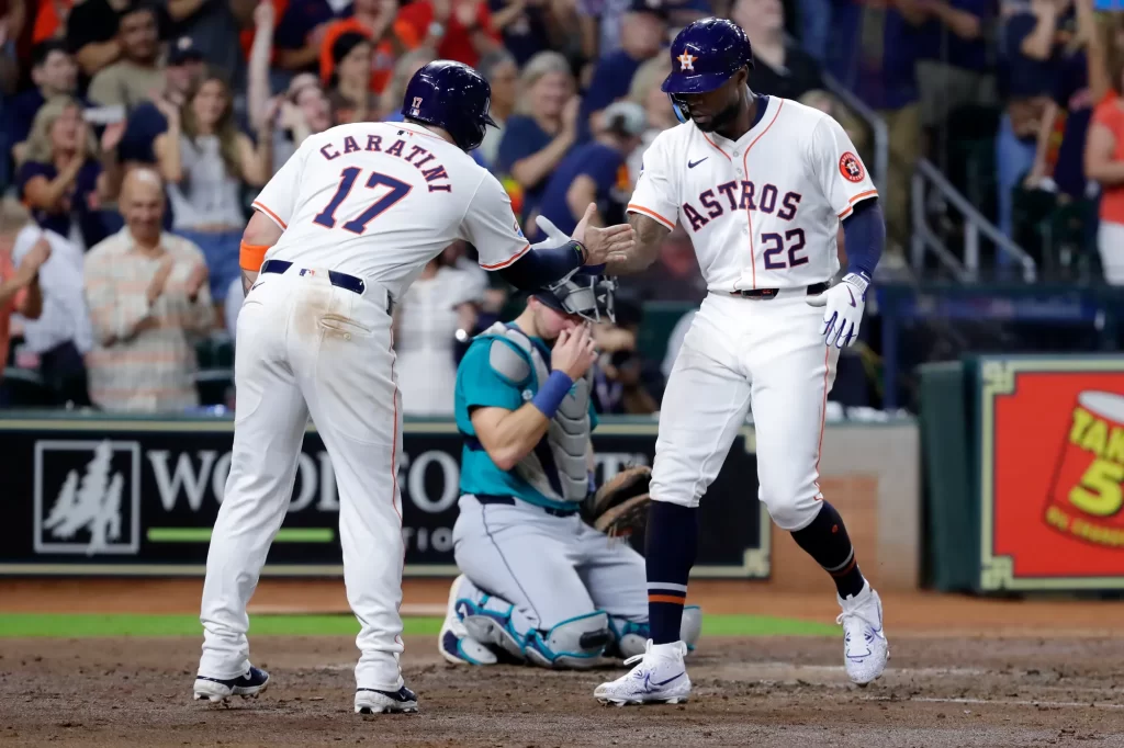 Houston Astros clinch AL West. 