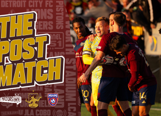 Detroit City FC clinches a home playoff match with win over The Miami FC Detroit City FC vs. The Miami FC post-match.