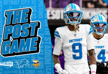 The Lions handed the Vikings their first loss of the season Detroit Lions vs. Minnesota Vikings post-game.