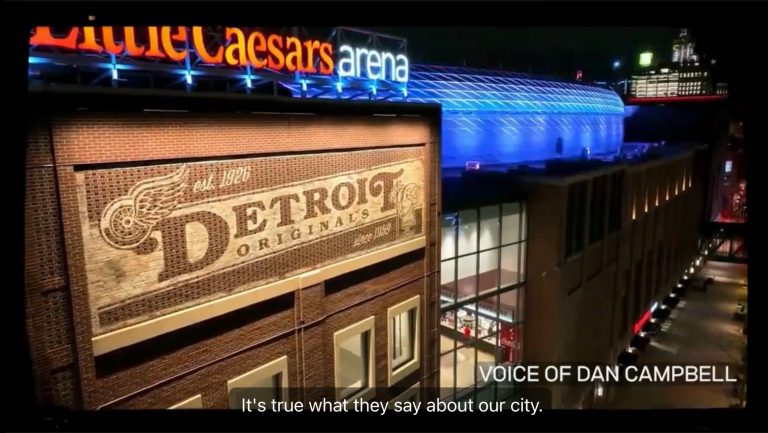 Dan Campbell narrates the Red Wings season hype video.