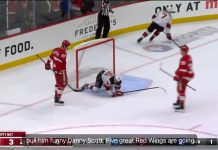 Red Wings: Michael Rasmussen scored the most badass empty netter you’ll ever see