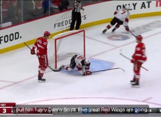 Red Wings: Michael Rasmussen scored the most badass empty netter you’ll ever see