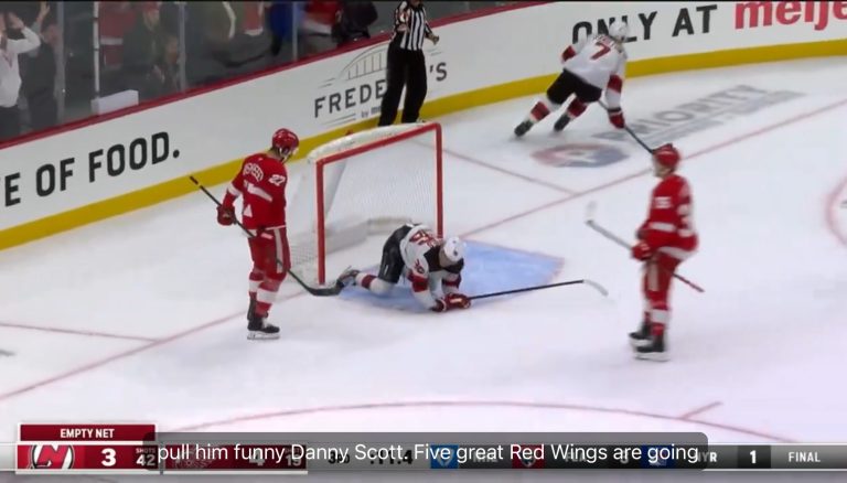 Red Wings: Michael Rasmussen scored the most badass empty netter you’ll ever see