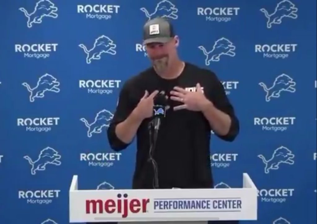 Lions head coach Dan Campbell