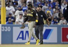 Dodgers fans threw objects at San Diego’s Jurickson Profar Padres