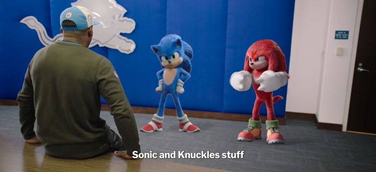 Lions: Gibbs and Monty appear as Sonic and Knuckles in CBS Thanksgiving Game promo 😂