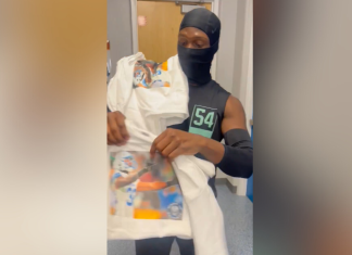 Lions: Kerby Joseph was handing out Brian Branch middle-finger shirts 👀