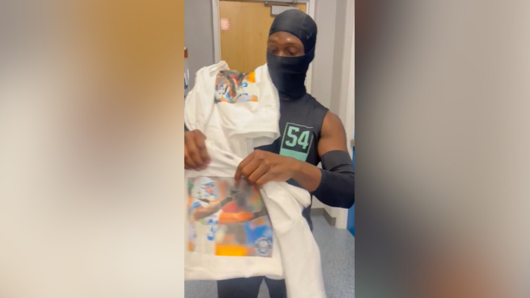 Lions: Kerby Joseph was handing out Brian Branch middle-finger shirts 👀