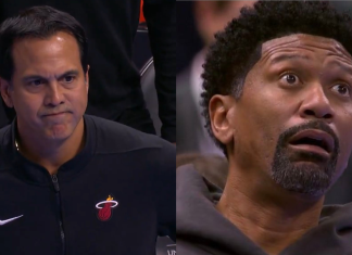 WATCH: The Pistons beat Miami thanks to Erik Spoelstra calling a timeout with no timeouts 😂