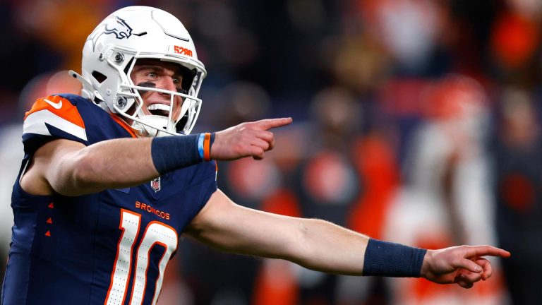 Bo Nix of the Denver Broncos.