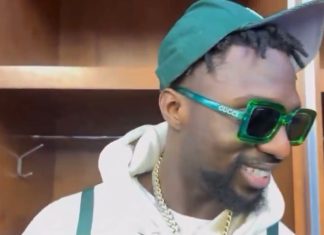 Kerby Joseph on “Mac N Cheese” Tucker Kraft after the Lions win. 😂 🧀