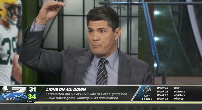 Teddy Bruschi is crying about the way Dan Campbell has been coaching and the way the Lions have been winning 🥴
