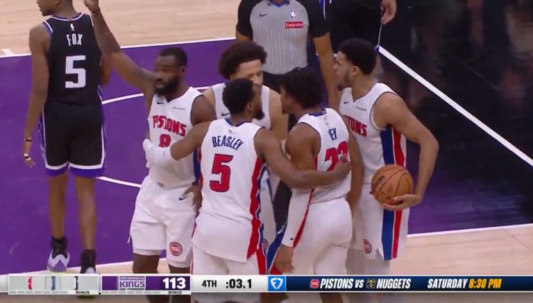 Jaden Ivey hits a four-point play as Pistons beat Kings to match last season’s win total 🤯