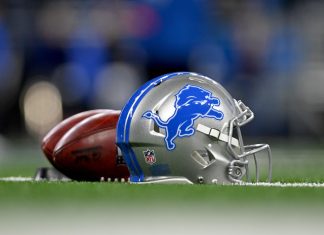 The Detroit Lions’ NFLPA Grades ✅ Detroit Lions helmet and football.