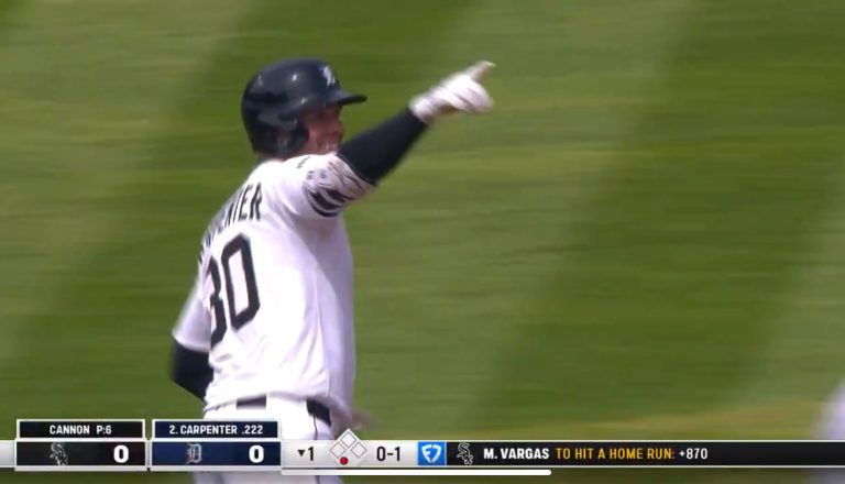 WATCH: Carpenter hits the first Comerica Park home run of 2025