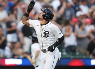 Javy hit two home runs in the Tigers’ victory over the Pirates