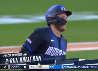 Parker Meadows returns to hit a two-run home run 💥