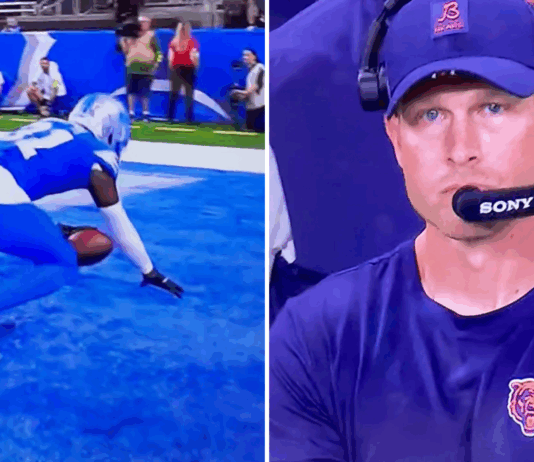 WATCH: The Lions break out the “stumblebum” celebration in Ben Johnson’s return 👀