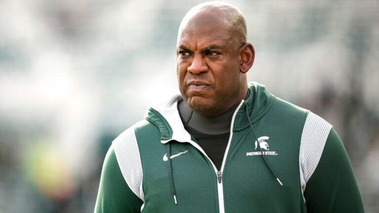 Former Michigan State head coach Mel Tucker.