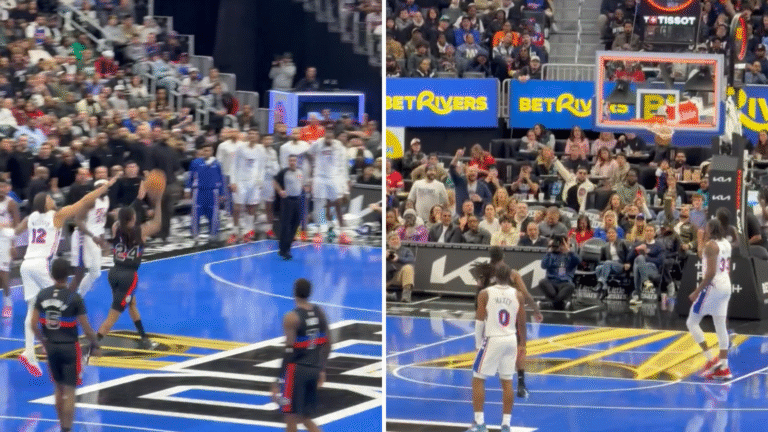 Daniss Jenkins hit another buzzer-beater, this time from halfcourt