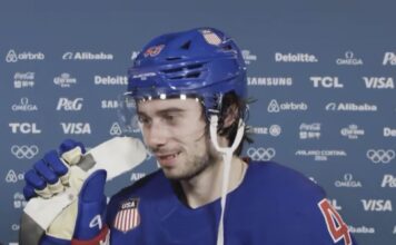 Quinn Hughes praises his “mentor” Dylan Larkin Quinn Hughes of Team USA.