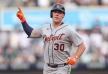Tigers Open Rangers Series Looking to Extend Three-Game Road Win Streak Kerry Carpenter Detroit Tigers